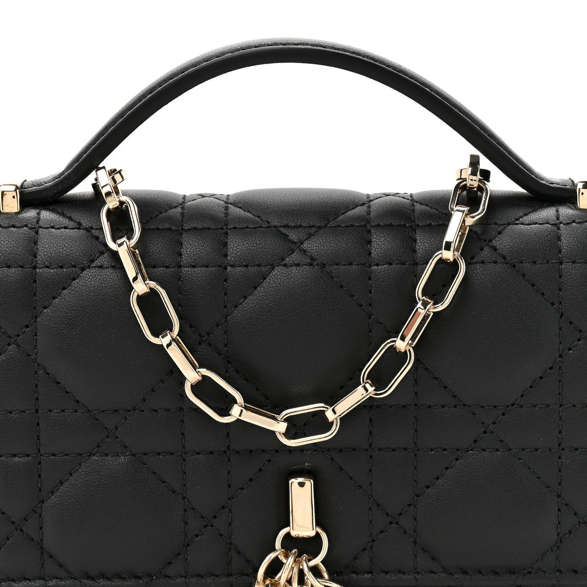 Lambskin Cannage Mini My Dior Bag Black