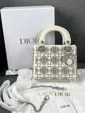 Dior 25 New White Lady Dior Bag